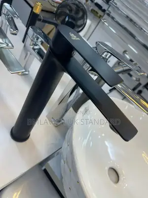Black Long Neck Basin Tap