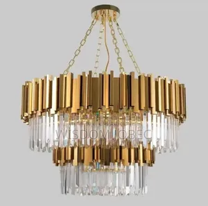 Post-Modern Nordic Gold Chandelier