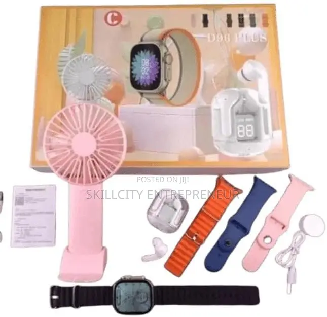 6-in-1 D96 Plus Smartwatch Gift Set