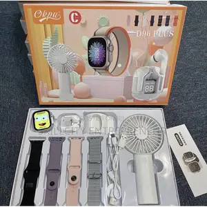 6-in-1 D96 Plus Smartwatch Gift Set