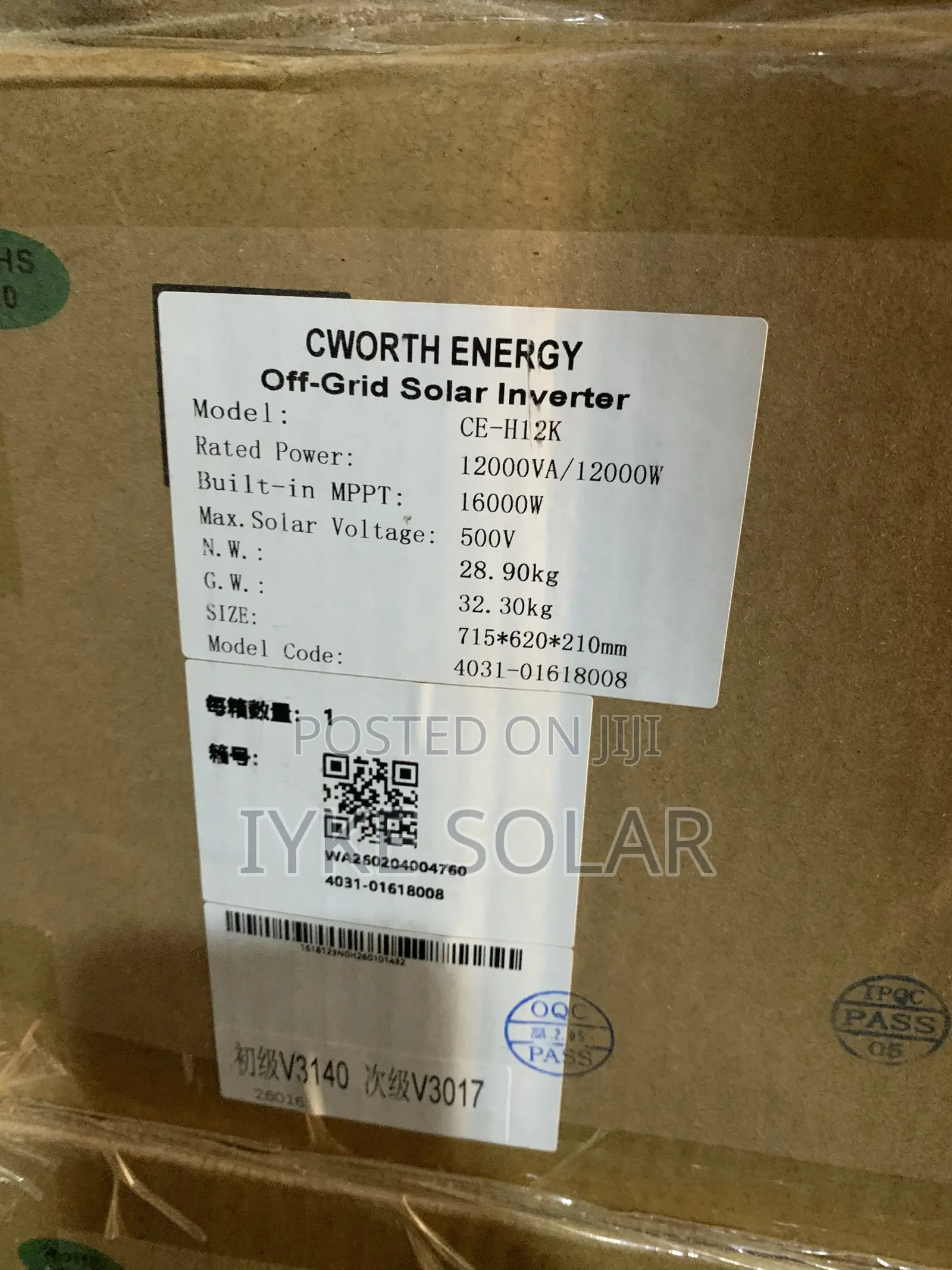 12kva Cwoth Energy Hybrid Inverter