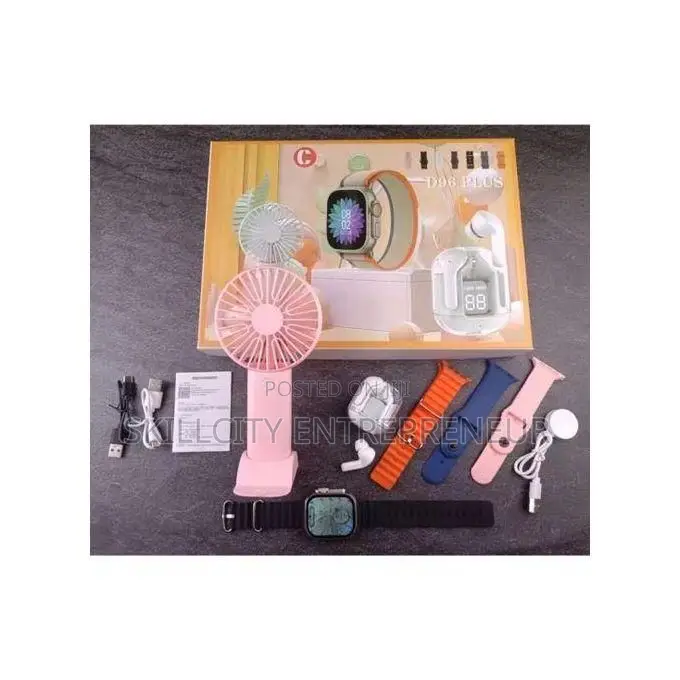 6-in-1 D96 Plus Smartwatch Gift Set