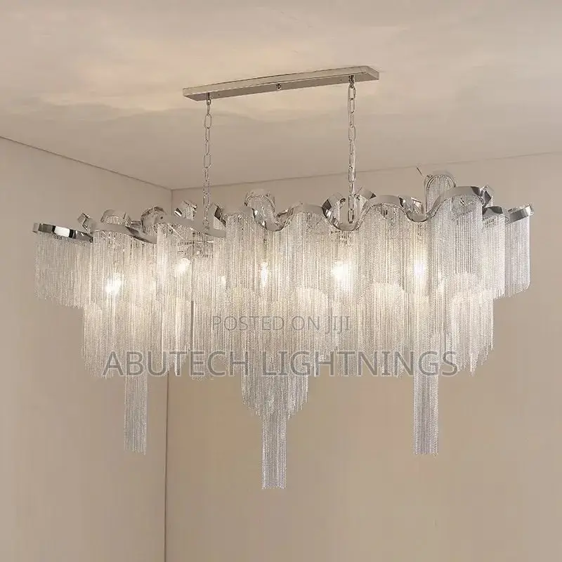 1200mm Modern Aluminum Tassel Chandelier