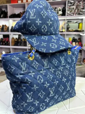 Denim Set - Tote Bag and Face Cap