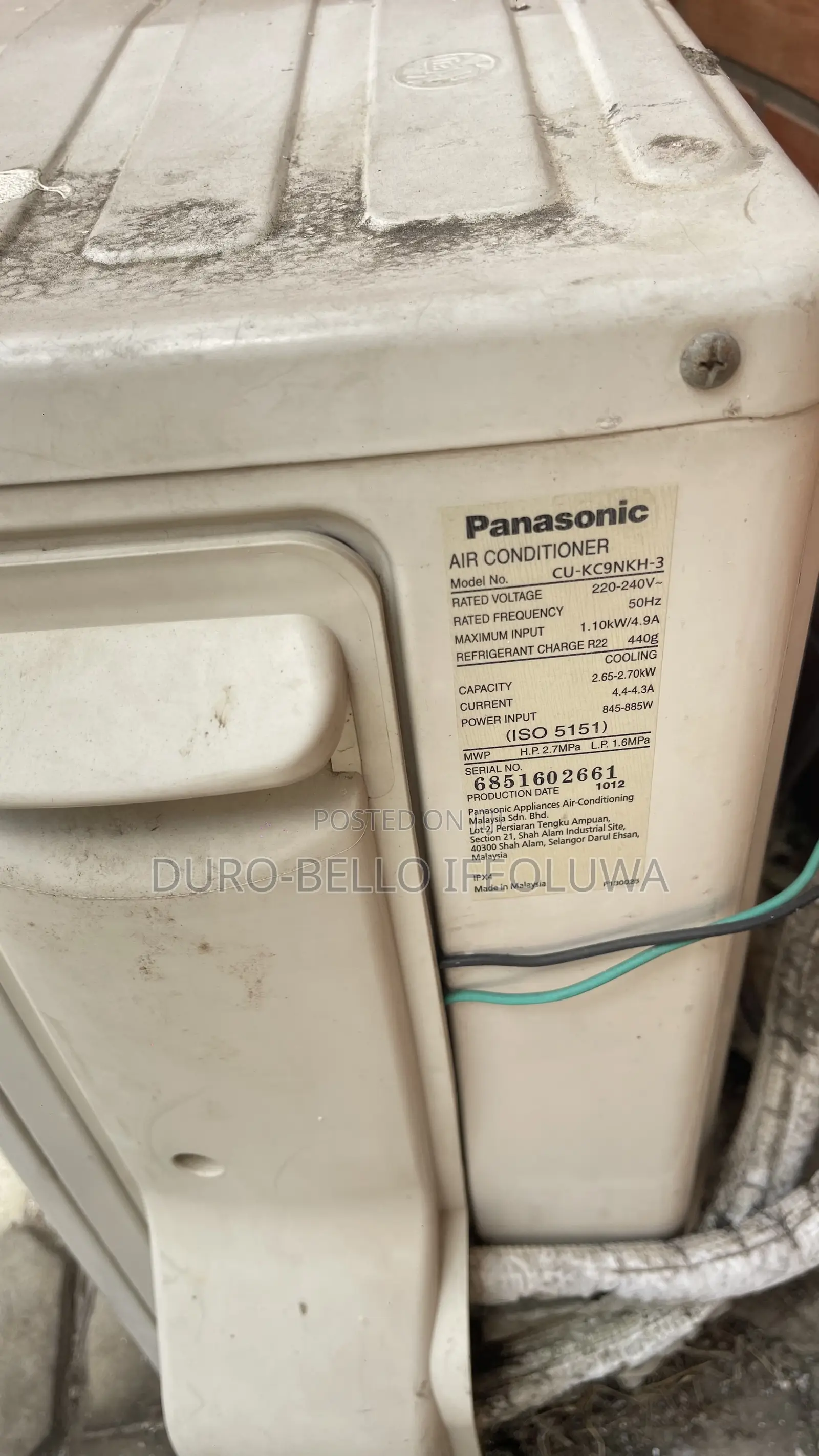 1 Hp Panasonic Ac