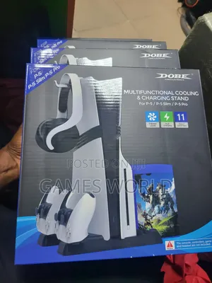 Multifunctional Cooling Charging Stand for All Ps5 Slim, Fat Pro