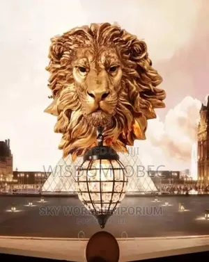 These Are Stylized Lion Head Wall Sconces