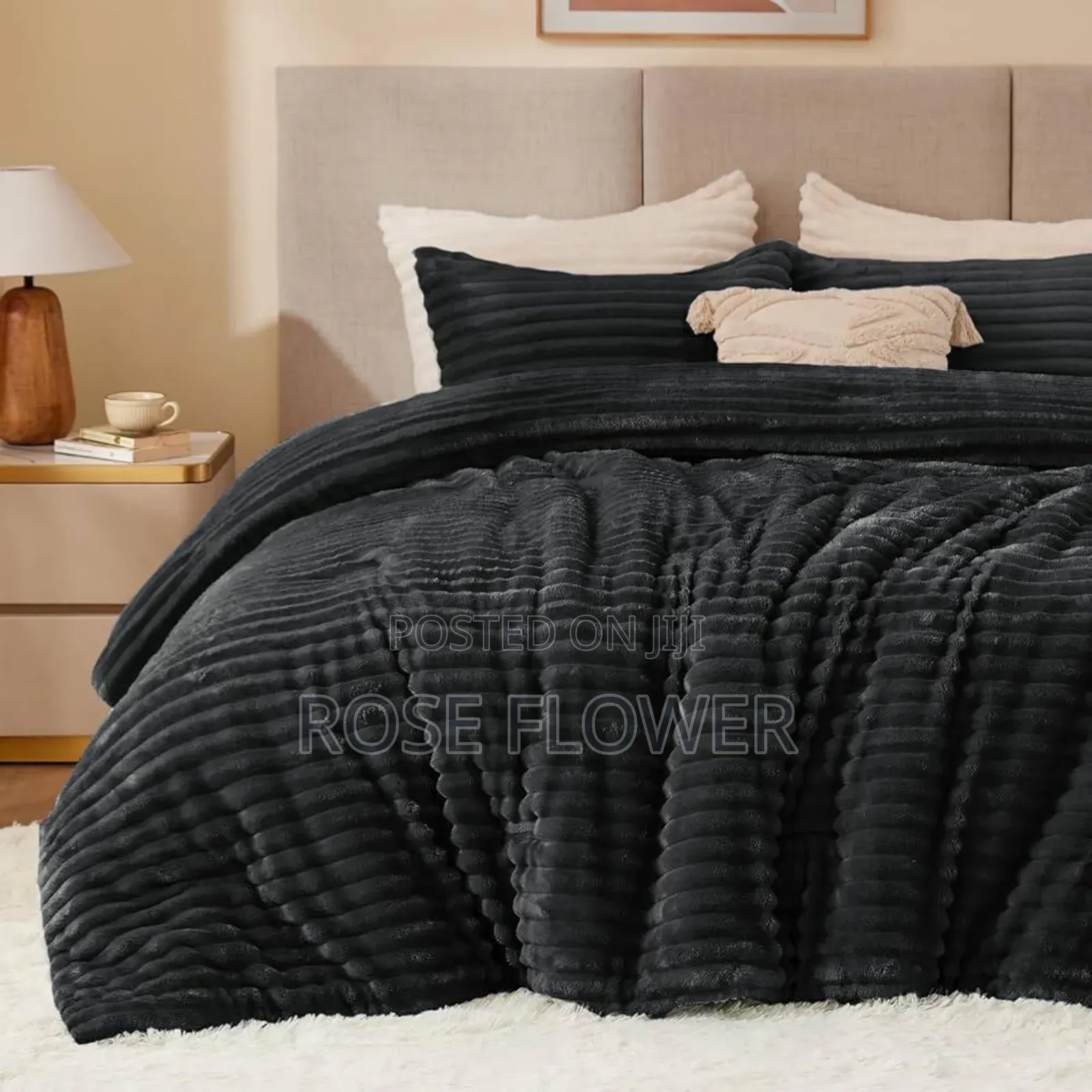 Rabbit Fur Duvet Set