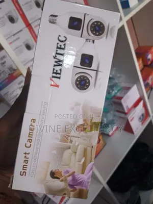Dual Lens Bulb CCTV Camera, Wifi Enable