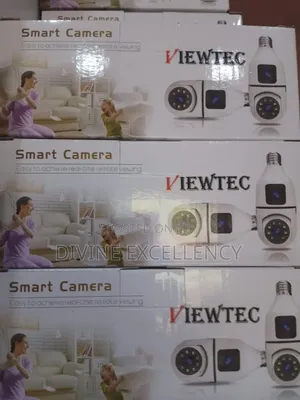 Dual Lens Bulb CCTV Camera, Wifi Enable