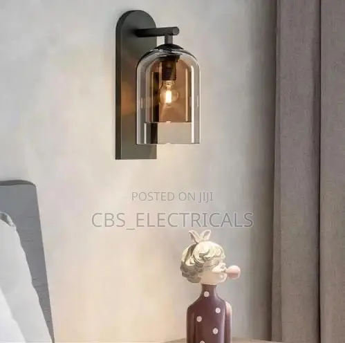 Vintage Industrial Bell Glass Wall Sconce