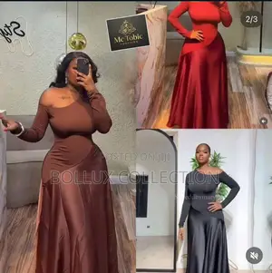 Lux Satin” Off-Shoulder Maxi Dress