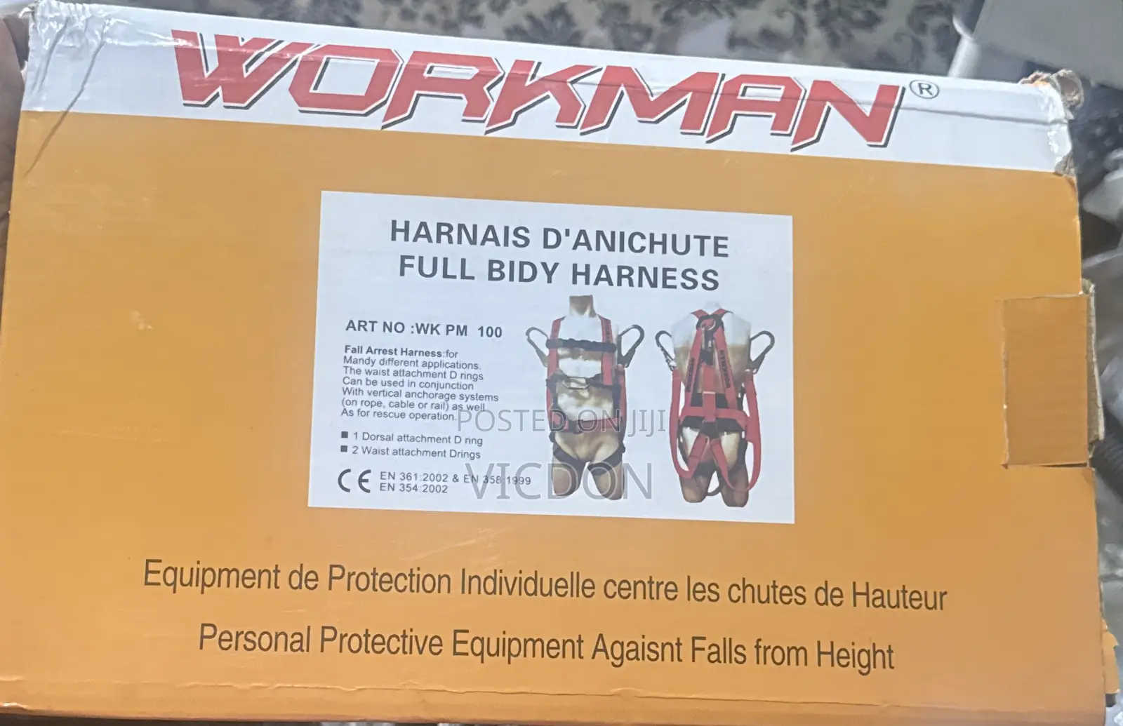 Workman Body Harness( Double Hook)