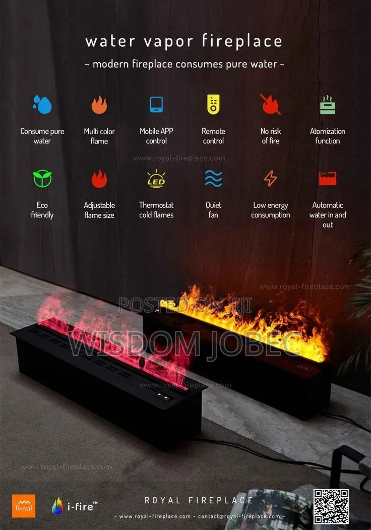 ` 3d Water Vapour Fireplace Available