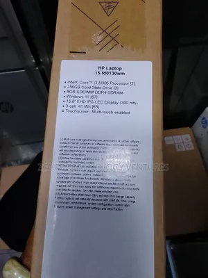New Laptop HP 15-fd0290ns 8GB Intel Core i3 SSD 256GB