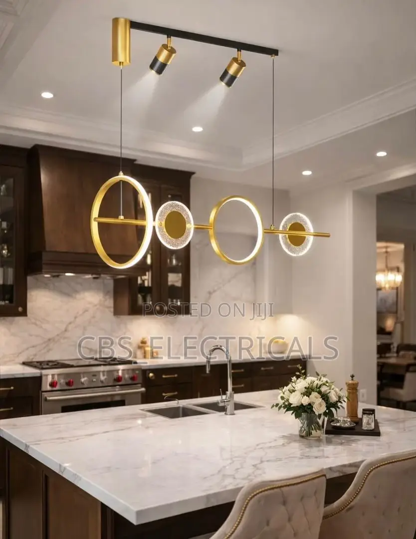 Modern Geometric Led Linear Chandelier