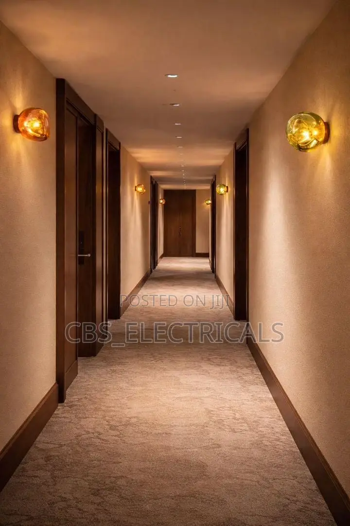 Luxury Melted Glass Amber Wall Sconces