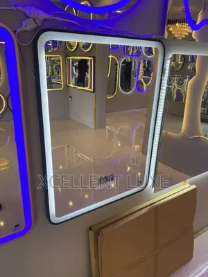 Led Square Mirror With Bluetooth