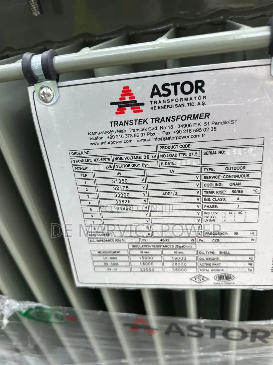 200kva/33 Astor Transformer