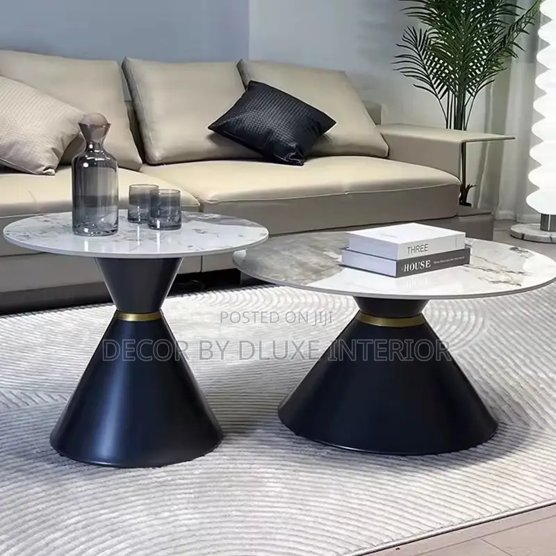 Circular Size Combination 2in1 Coffee Table Set