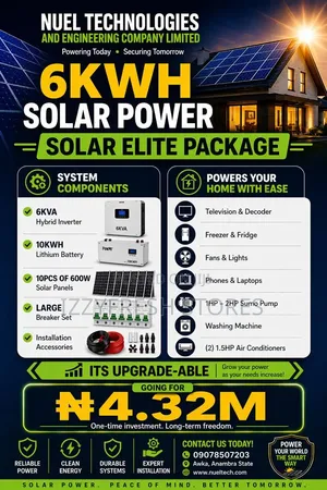 6 KWH Solar Power Package
