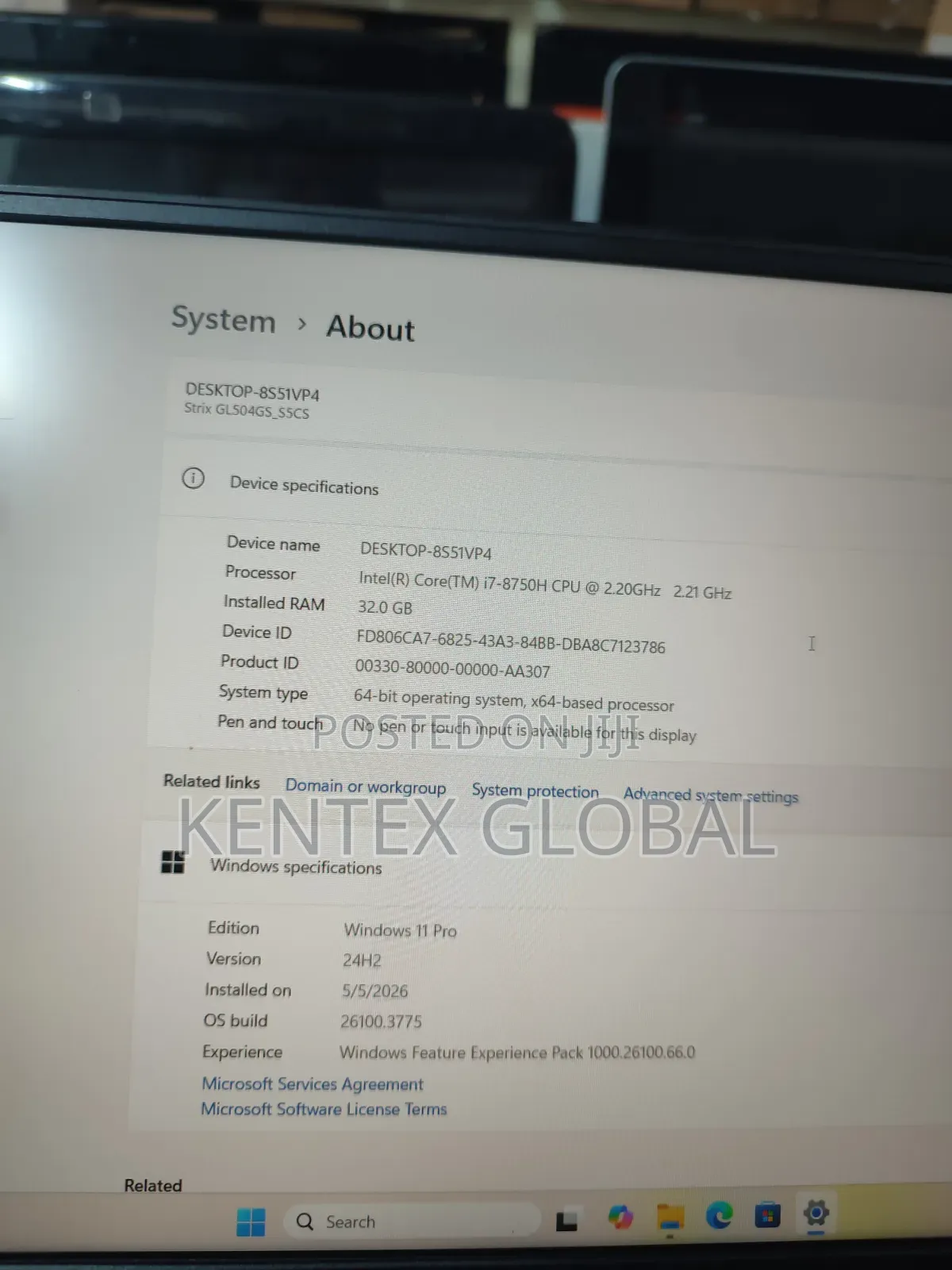 Laptop Asus ROG Strix GL503 32GB Intel Core i7 SSD 512GB