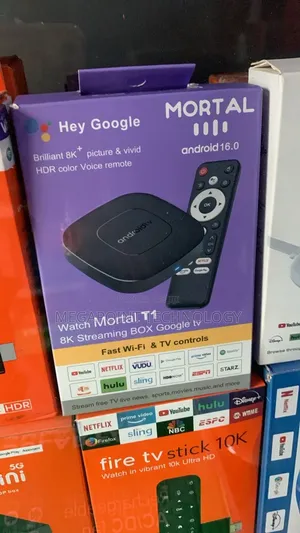 Mortal T1 Google Android Tv Box With Android 16.0