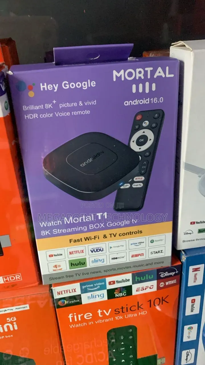 Mortal T1 Google Android Tv Box With Android 16.0
