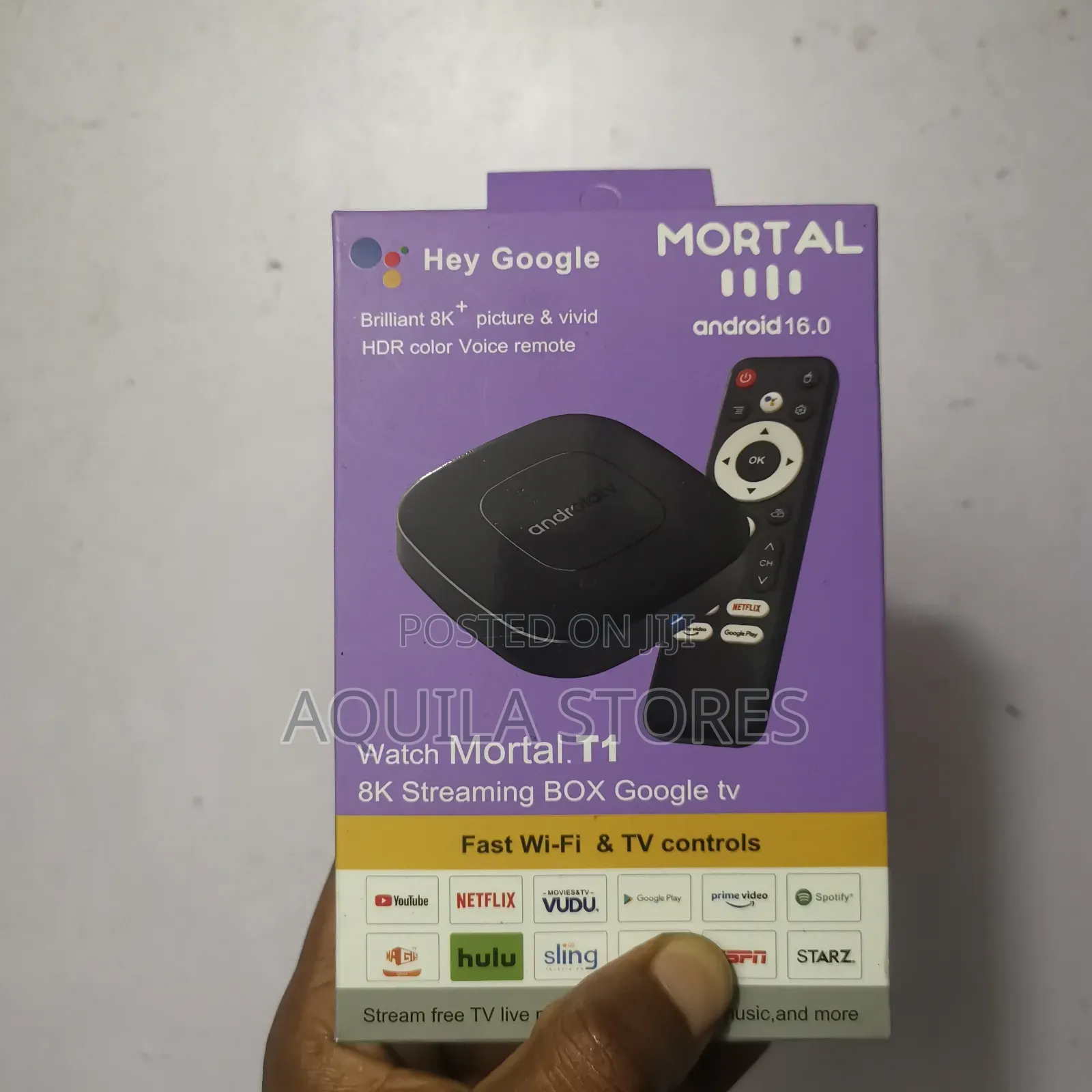 Mortal T1 Android Tv Box (Watch World Cup Matches Free)