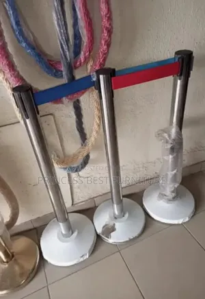 Bank Queue Rope And Stand