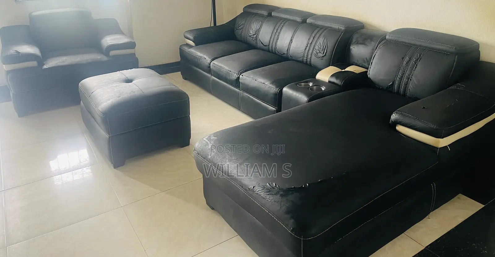 Luxury Modern L-Shaped Sectional Sofa