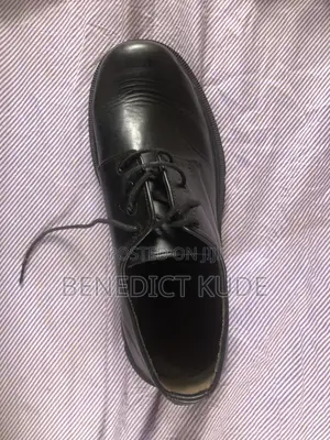 Men’S Black Leather Derby Shoes
