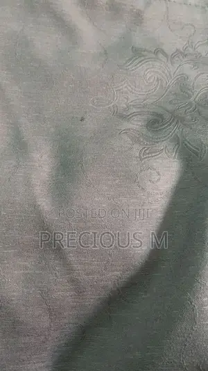 Grey Blackout Curtain With Inner Sheer
