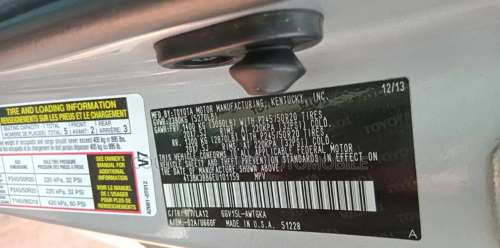Toyota Venza Limited 2014 Silver
