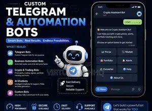 Custom Telegram Automation Bots – Crypto, Business Engagement Bot