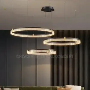 Modern Creative Nordic Luxury Multiple Cyclic Structures Led Pendant