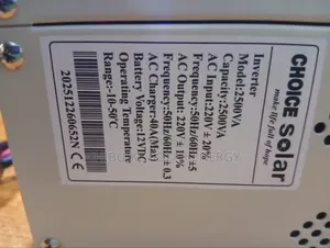 Cholce Solar Inverter 2.5kva/12v