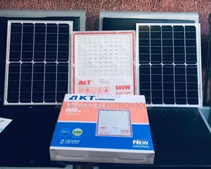 Akt 500watt Solar Flood Light Double Panel.