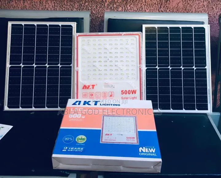 Akt 500watt Solar Flood Light Double Panel.