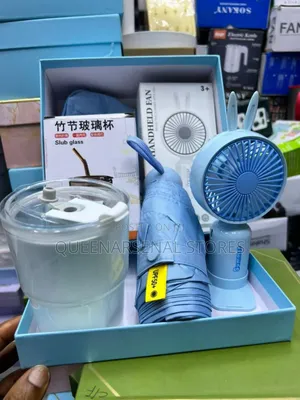 Gift Set - Fan, Cup, Umbrella