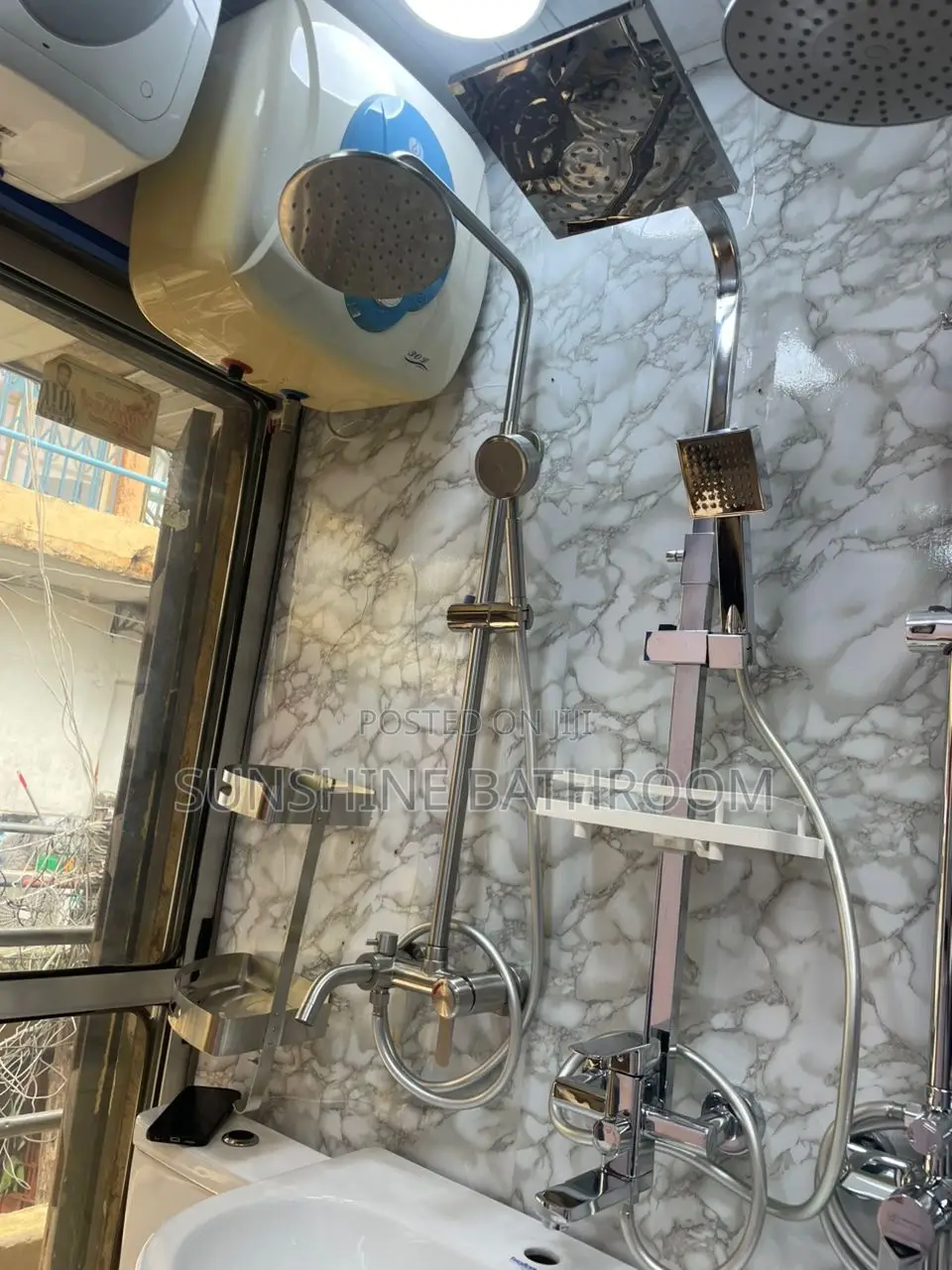 Square Chrome Shower