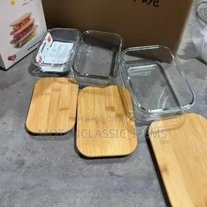 Glass Storage Food Containers/ Bowl (3pcs Fresh Presevation Storage)