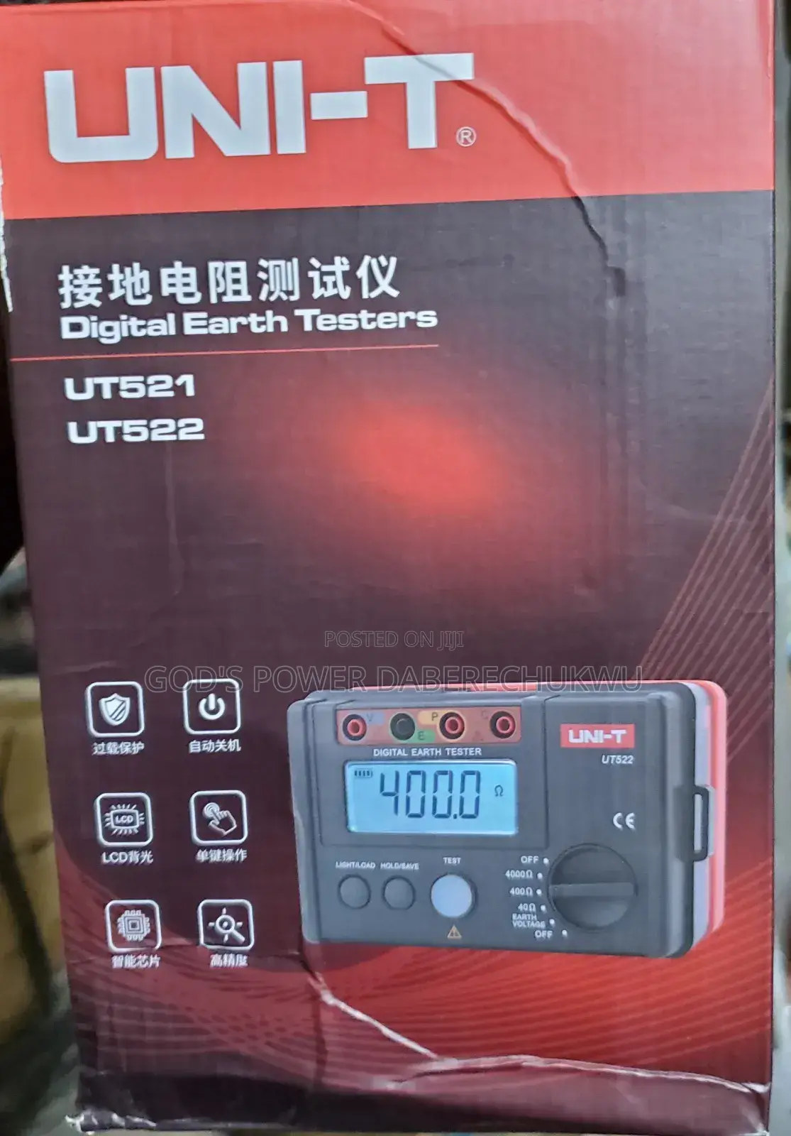 Uni T Erath Tester Ut521 or Ut522