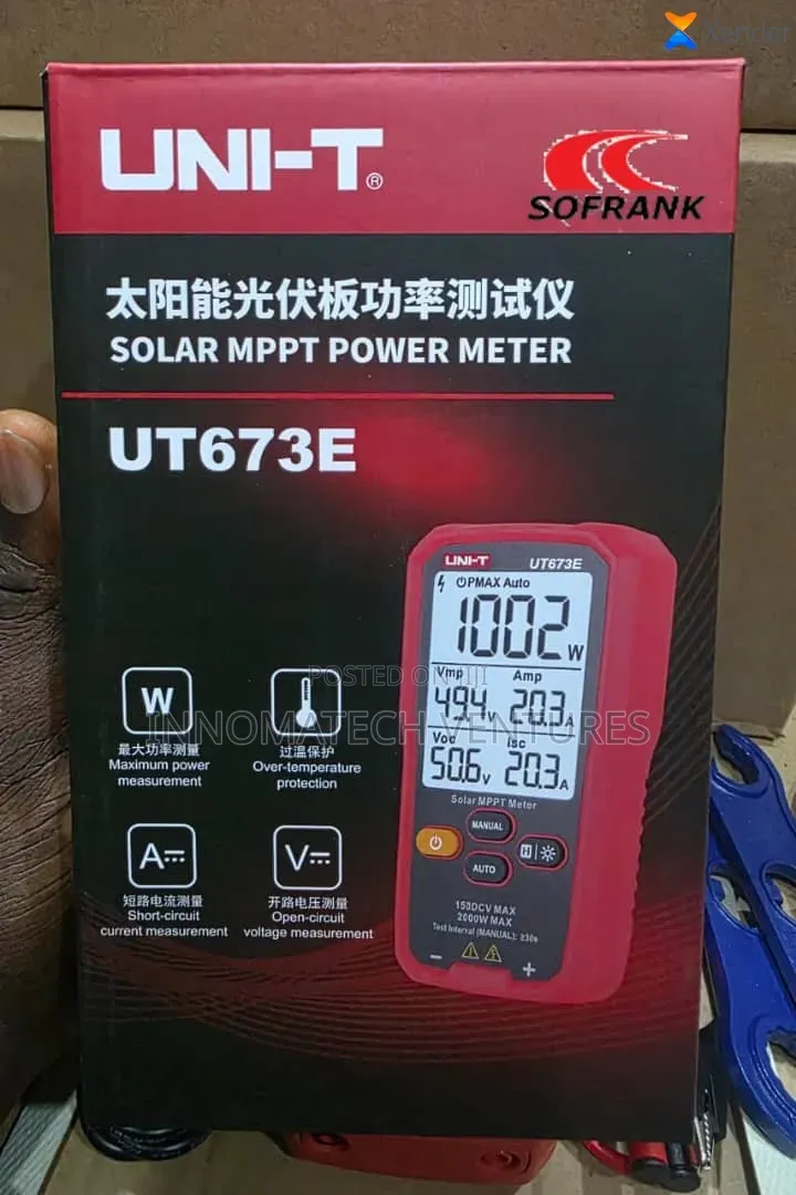 2000w MPPT Solar Panels Meter Uni-T