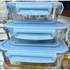 Glass Storage Containers / Bowl (3pcs Glass Food Storage )