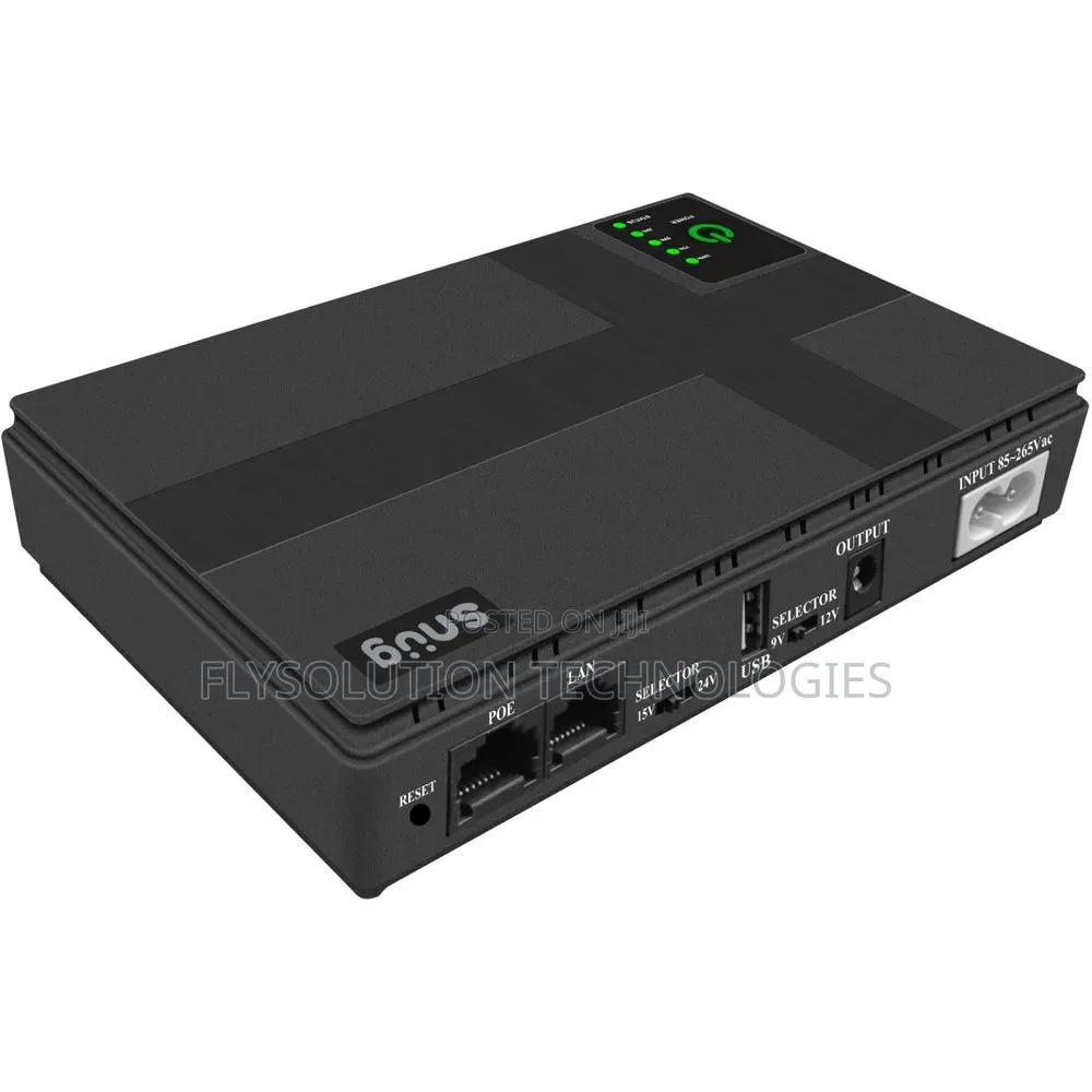 10400mah 18w Multifunction Network Mini Ups - Black