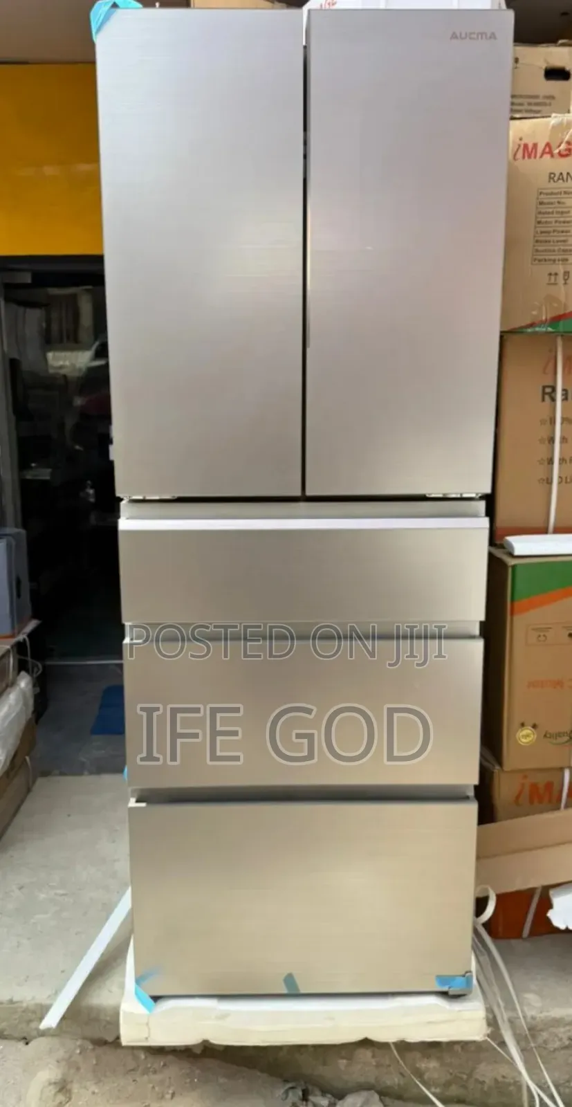 Original Aucma 2026 New Model Inverter Bottom Freezer Fridge Etc.
