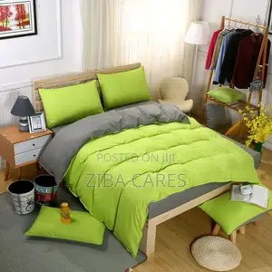 Bedding Sets Plain Lemon and Ash Duvet Set 6x6