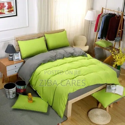 Bedding Sets Plain Lemon and Ash Duvet Set 6x6