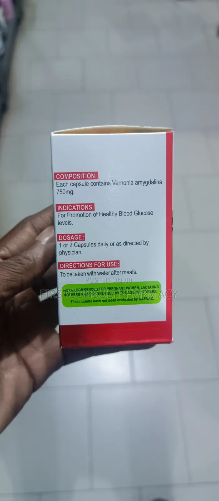 Roveda Bitter Leaf Capsules 750mg X 60